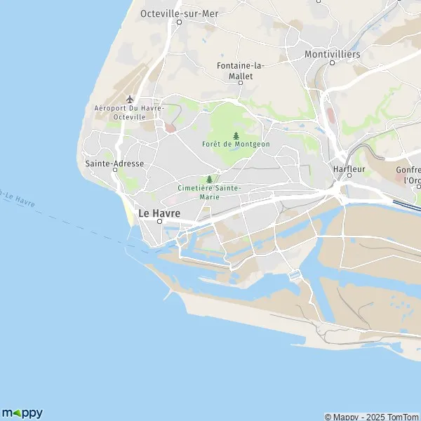 Plan Le Havre carte de Le Havre (76620) et infos pratiques